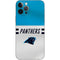 NFL Carolina Panthers White Striped iPhone 12 Pro Skin